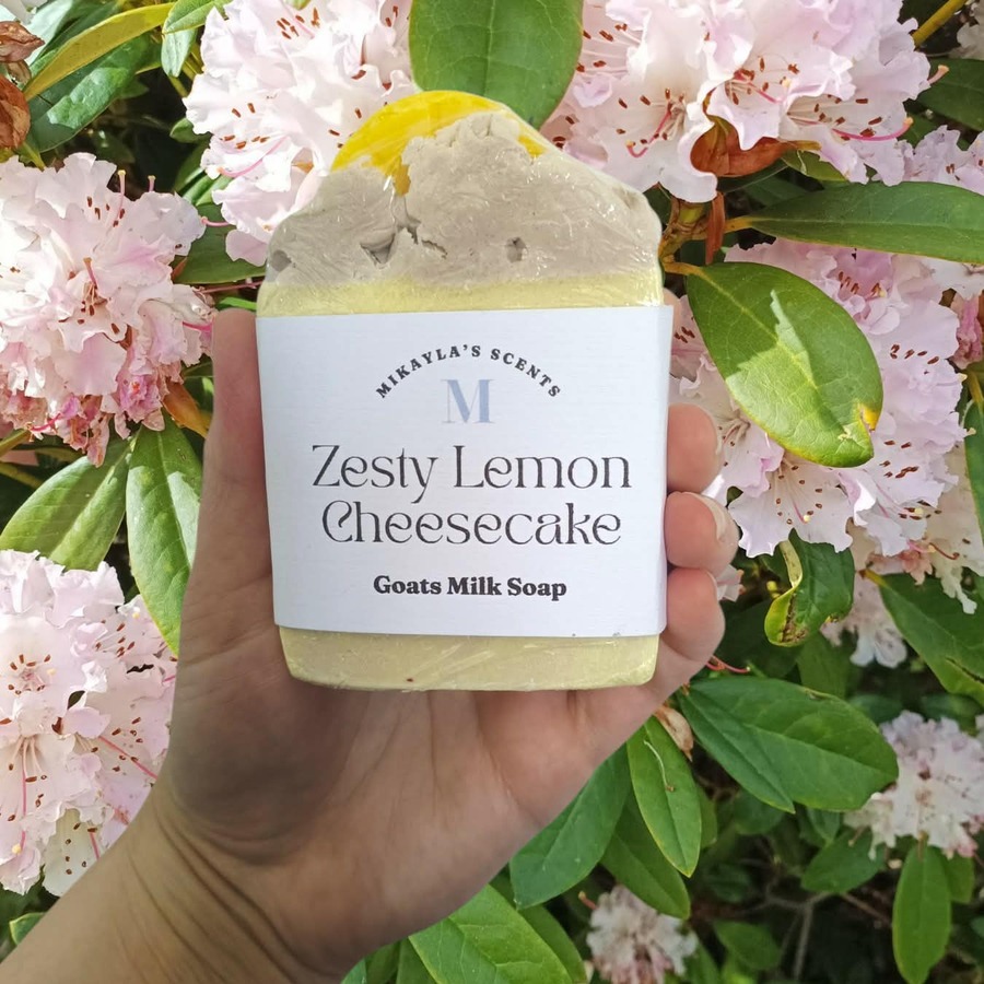 Zesty Lemon Cheesecake Goats Milk Soap