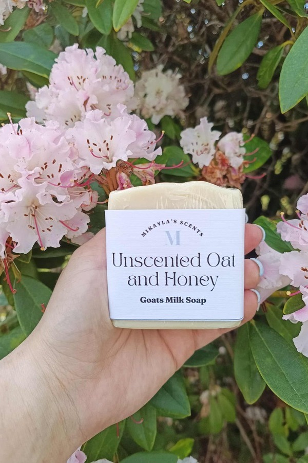 Unscented Oat and Honey Goats Milk Soap