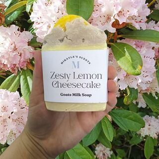 Zesty Lemon Cheesecake Goats Milk Soap